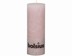 BOLSIUS RUSTIEK STOMPKAARS 190/68 PASTEL PINK